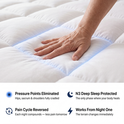 WestMonth™ - Pressure Shield 1000GSM Mattress Topper