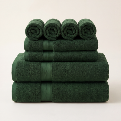 The Presidential Suite Bath Bundle — 8-Piece Set, 600GSM Cotton
