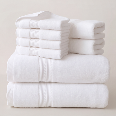 The Presidential Suite Bath Bundle — 8-Piece Set, 600GSM Cotton