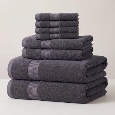 The Presidential Suite Bath Bundle — 8-Piece Set, 600GSM Cotton