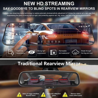 Front & Rear Car Video Dash Cam Camera - 1080P HD Rearview