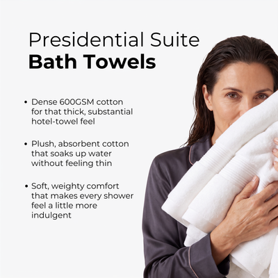 The Presidential Suite Bath Bundle — 8-Piece Set, 600GSM Cotton