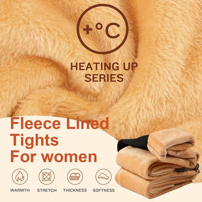 West Month - Winter Fleece Lined One-Lined Tights Seam