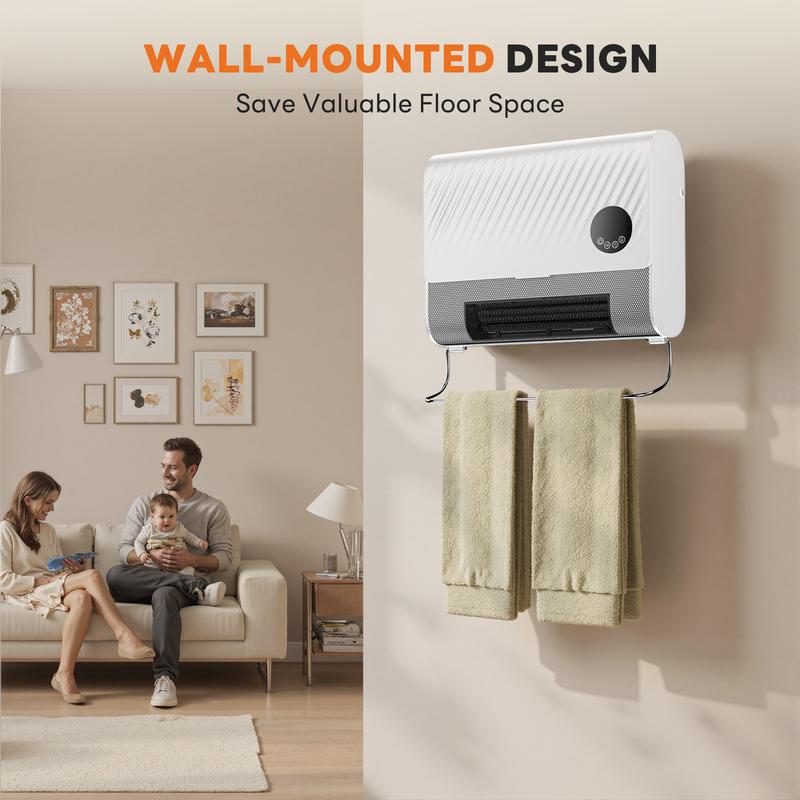 Smart Wall Heater, Space Heater for Indoor Use