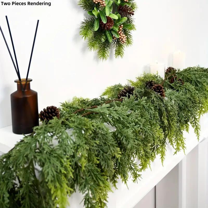 Artificial Cedar Garland 2PC