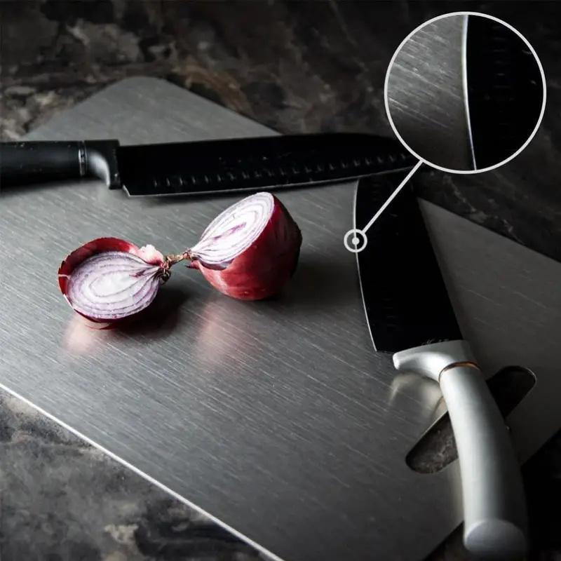 Anti-Bacterial Stainless Steel Cutting Board