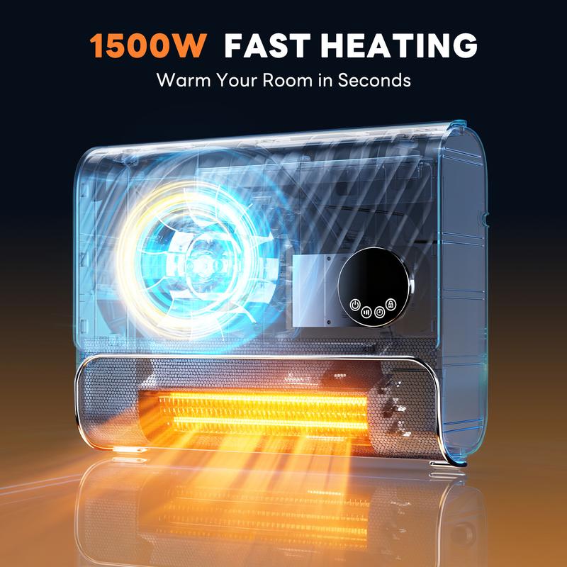 Smart Wall Heater, Space Heater for Indoor Use