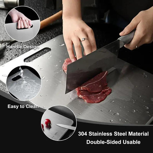 Anti-Bacterial Stainless Steel Cutting Board