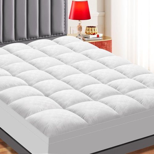 Premium Quilted 1000GSM Luxury Extra Thick Mattress Topper - Breathable & Fluffy Soft