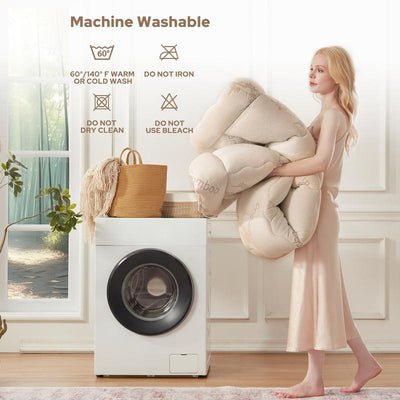 Premium Quilted 1000GSM Luxury Extra Thick Mattress Topper - Breathable & Fluffy Soft