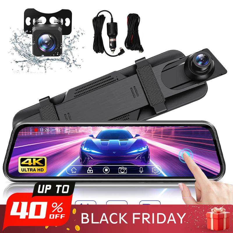 Front & Rear Car Video Dash Cam Camera - 1080P HD Rearview