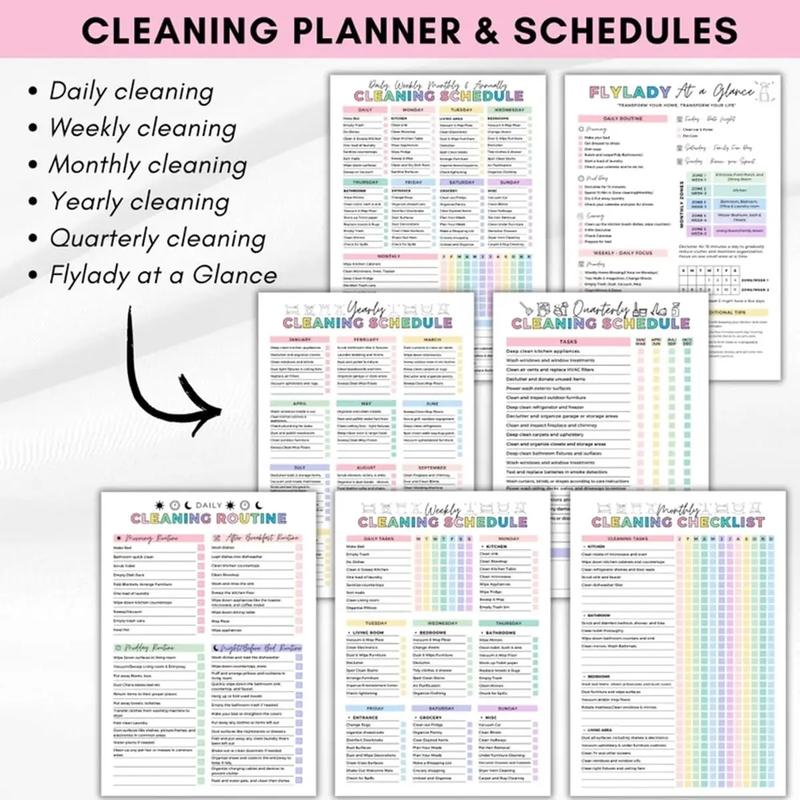 ADHD Cleaning Planner - Household Daily Cleaning Schedule