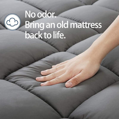 Premium Quilted 1000GSM Luxury Extra Thick Mattress Topper - Breathable & Fluffy Soft